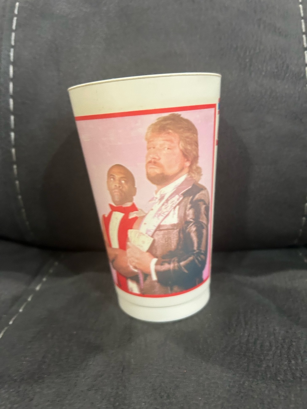 WWF Million dollar man; Ted Dibiase & Virgil - Kmart Canada exclusive cup!